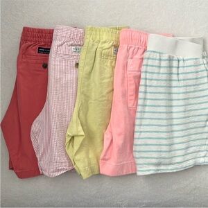 Boys Janie & Jack 5 pairs shorts bundle size 7